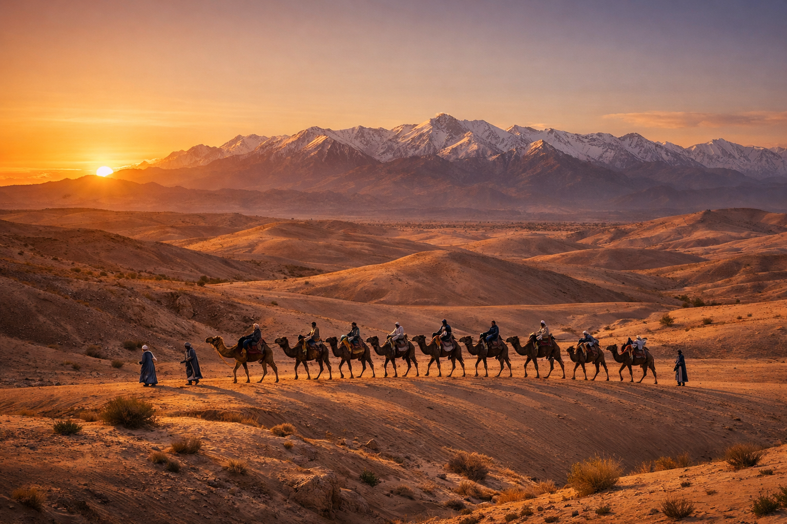 Agafay Desert Sunset, Camel Ride & Dinner